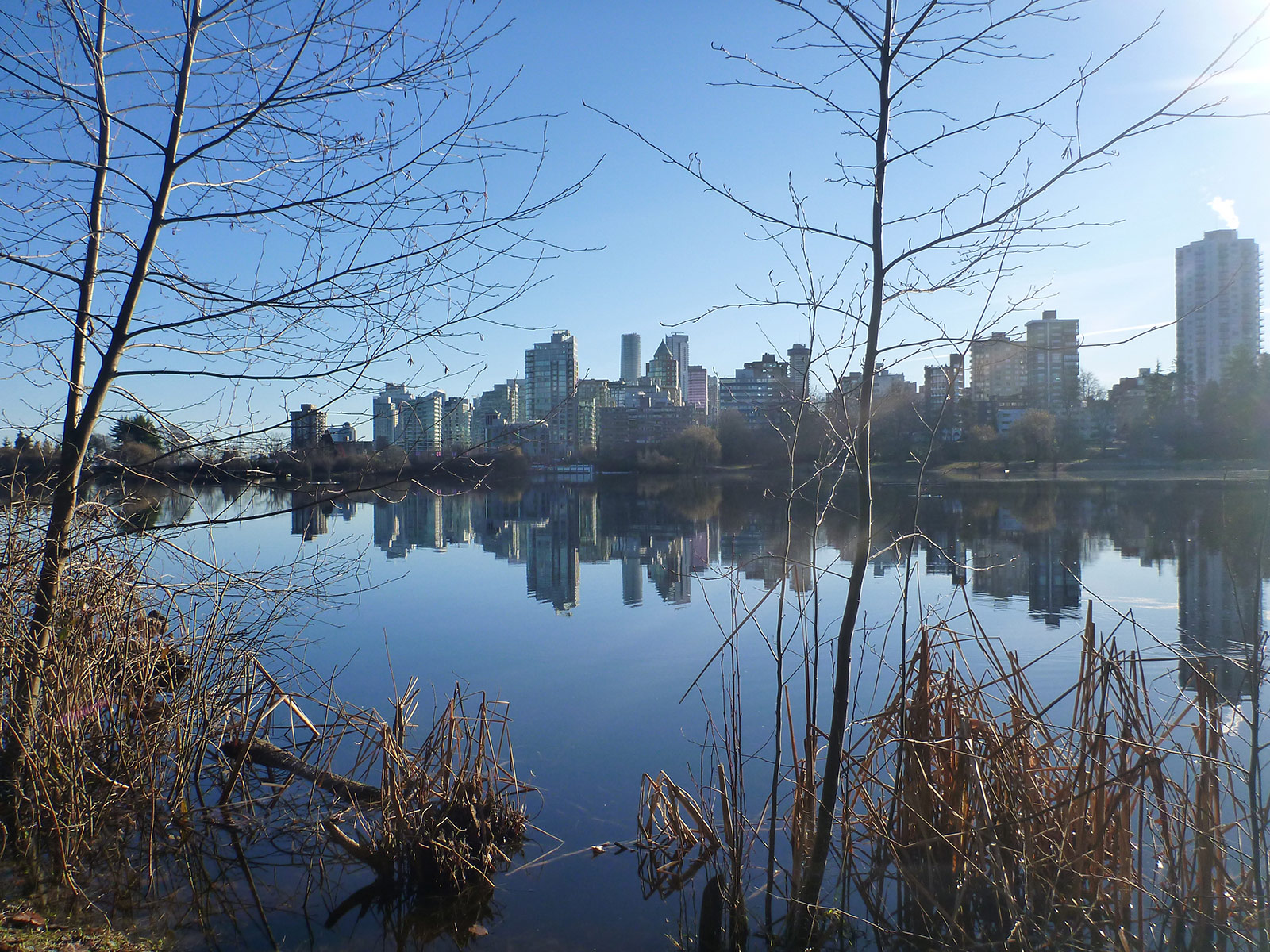 The West End behind the Lagoon.