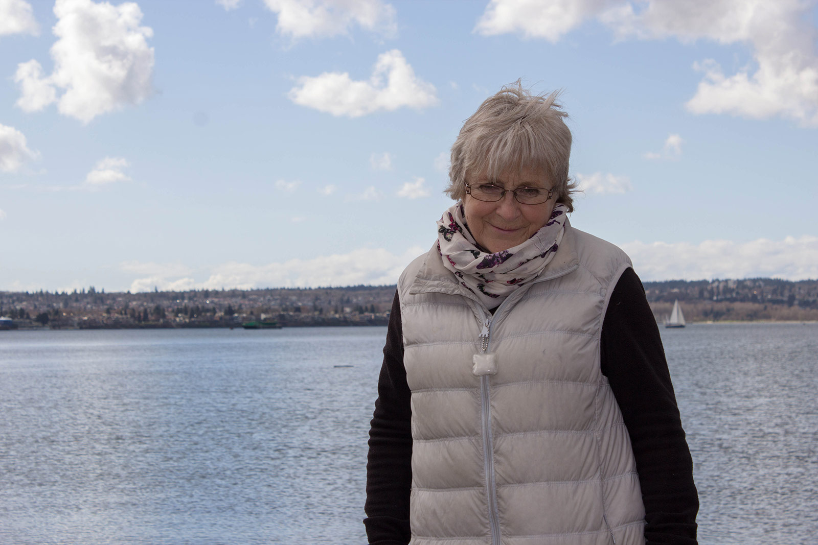 Maryjka at the beach