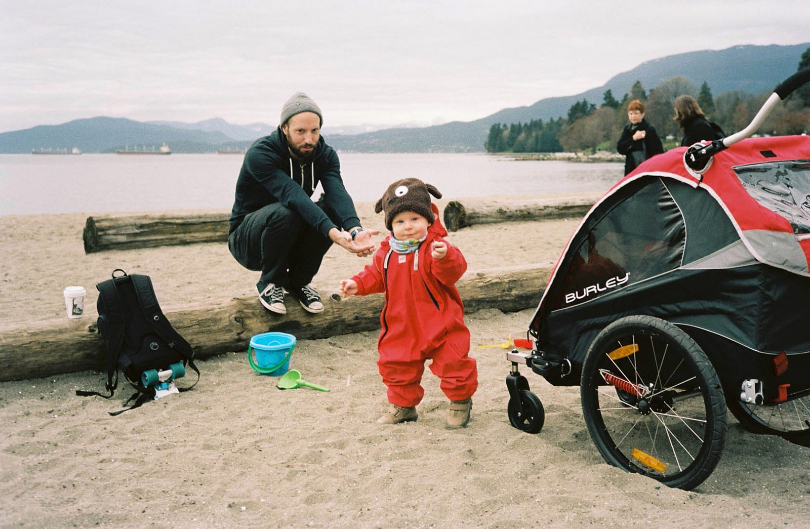 Erik and Albert at the beach