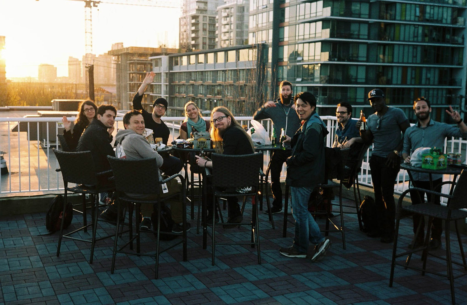 The Method chaps in the sunset.