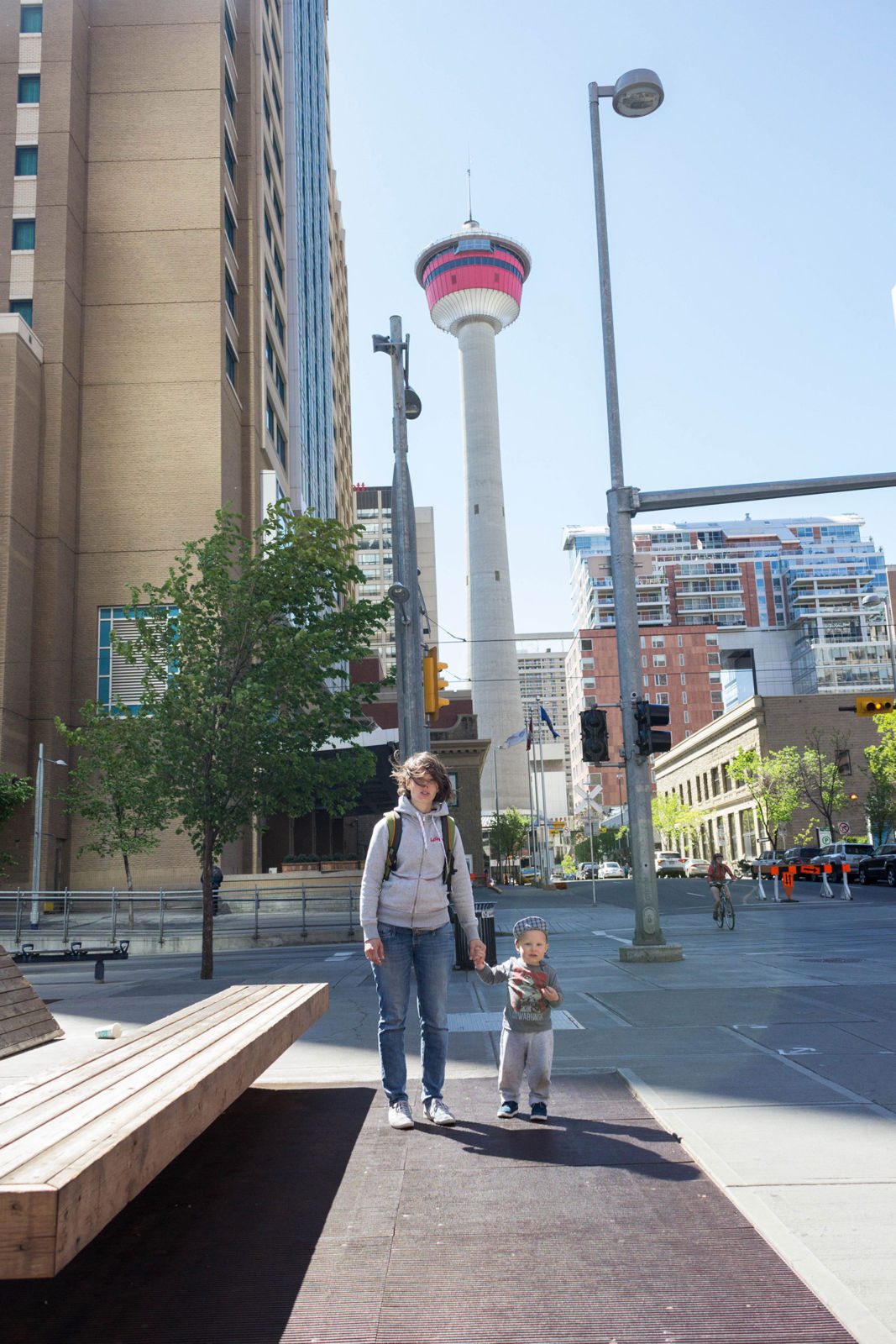 Gaga and Albert in Downtown Calgary